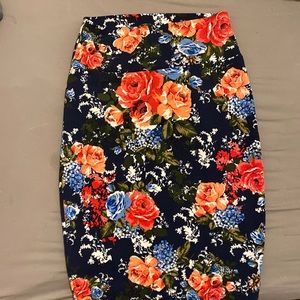 Floral skirt- love J USA, size XL